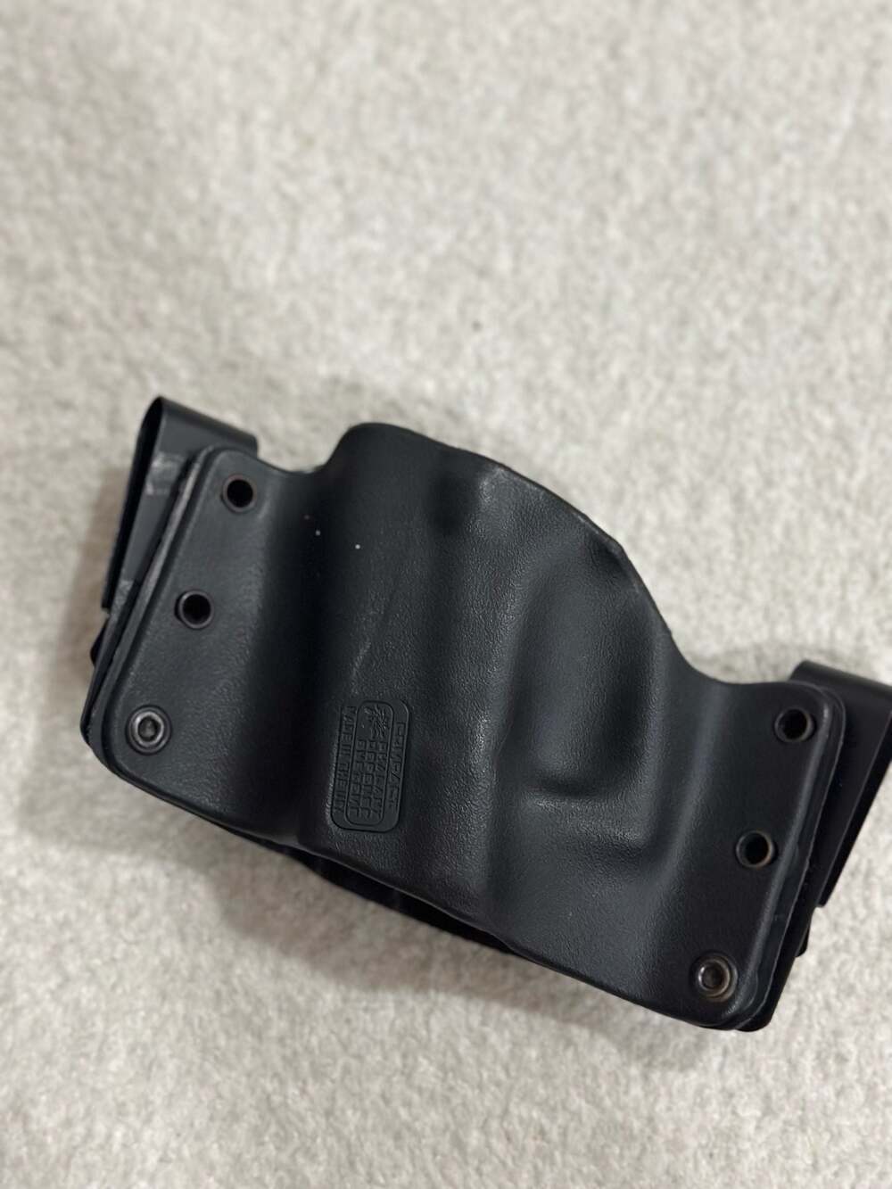 IWB Compact Black Carry Holster for 200+ Handgun Models Right Hand Made in USA